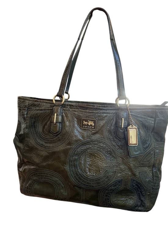 Coach Handbags - 2011 Coach's "Optic Art" era Chelsea Olive Inlaid Signature Bag w/COA